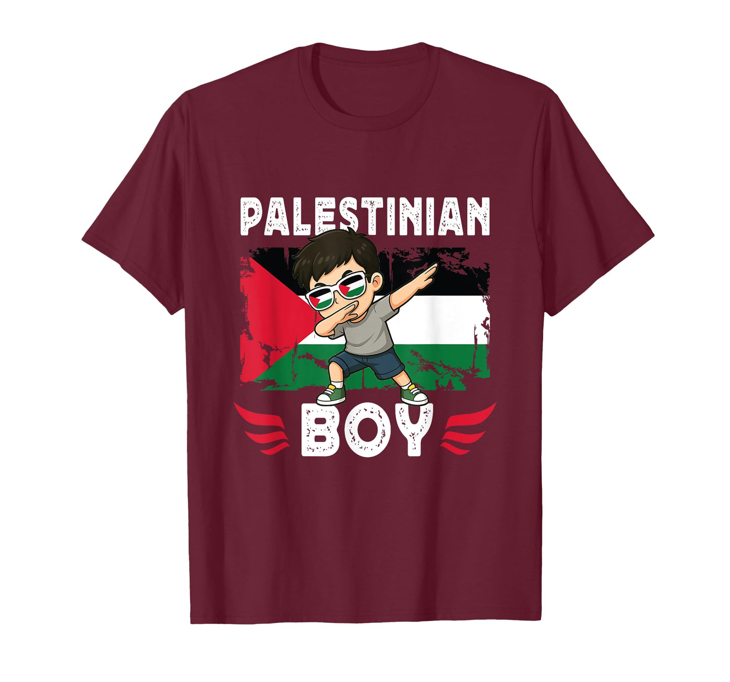 Palestinian Boy Dab Pose Palestinian Son Palestine Flag T-Shirt