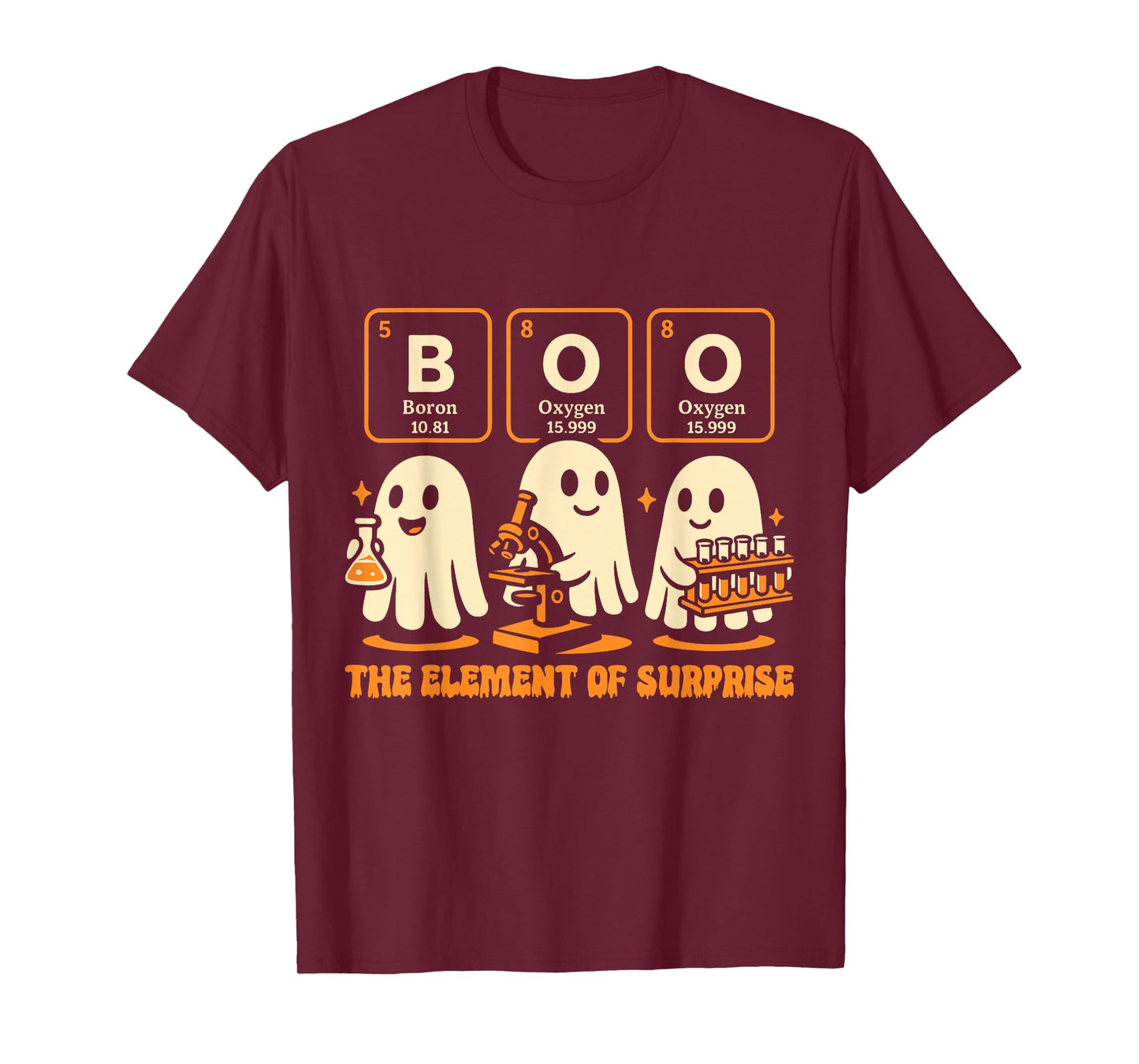 Boo The Element of Surprise Chemistry Ghost Gift T-Shirt