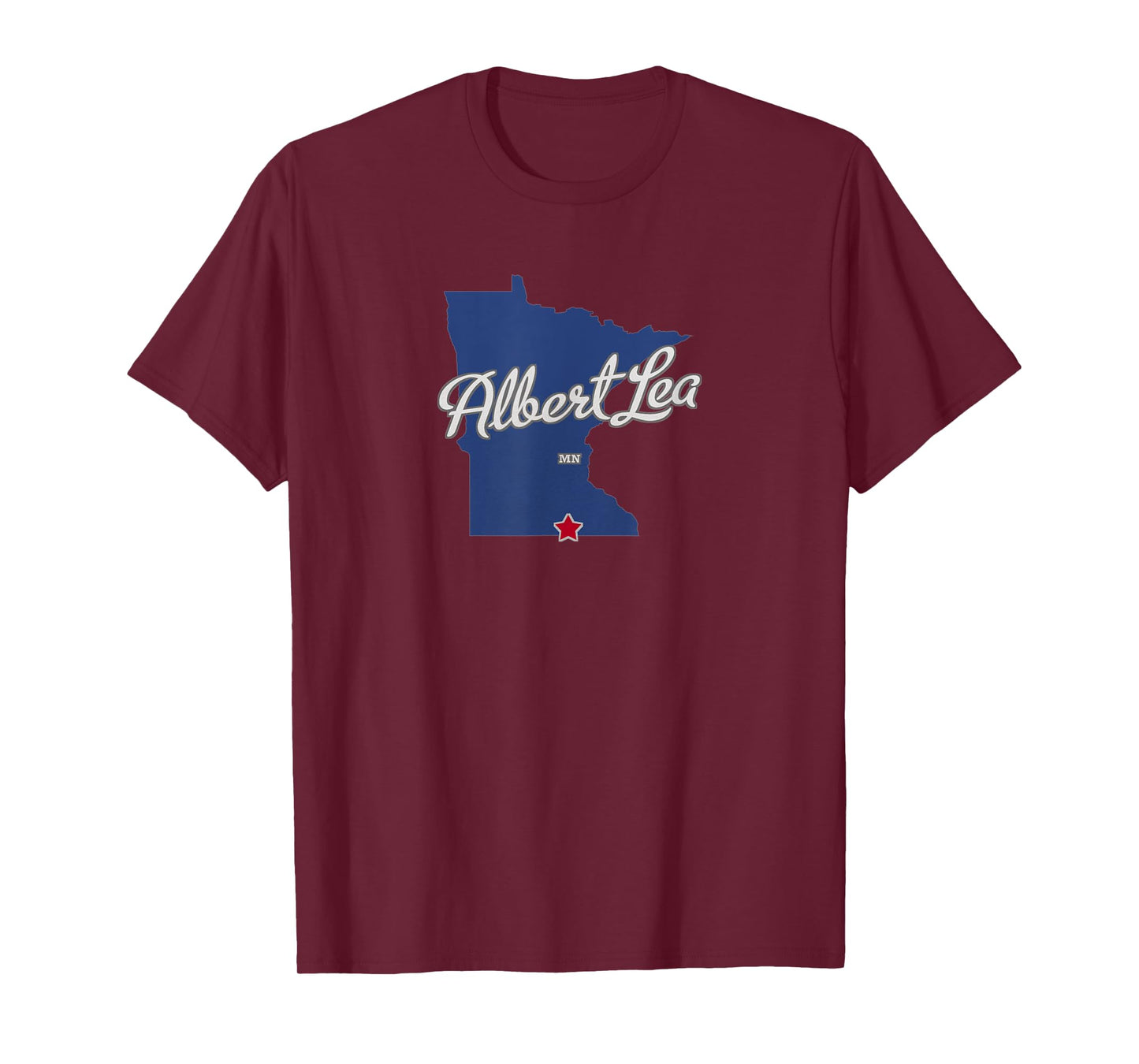 Albert Lea Minnesota MN Map T-Shirt