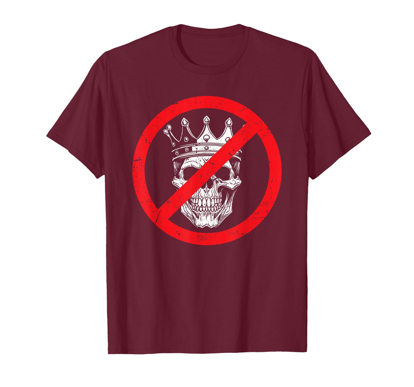 No Kings Since 1776 USA 4th Of July Skeleton Halloween Free T-Shirt