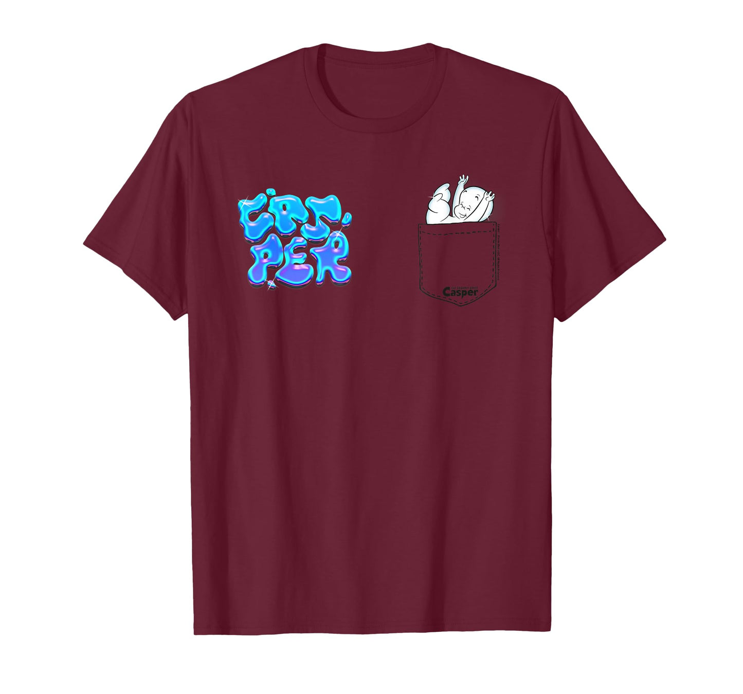 Casper The Friendly Ghost Graffiti Falling Pocket Hit T-Shirt