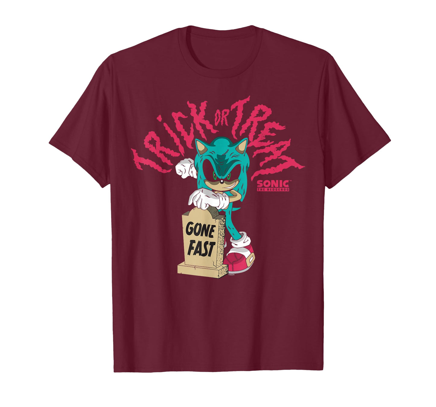 Sonic The Hedgehog Halloween Gone Fast Creepy Zombie Sonic T-Shirt