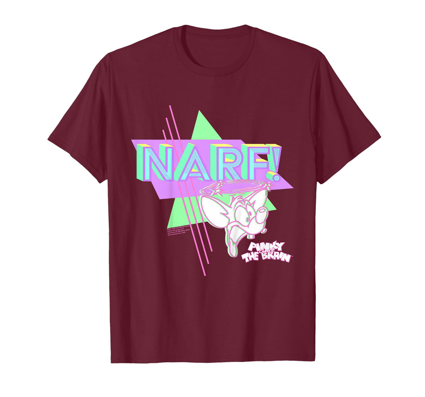 Pinky And The Brain Pinky Narf Neon T-Shirt
