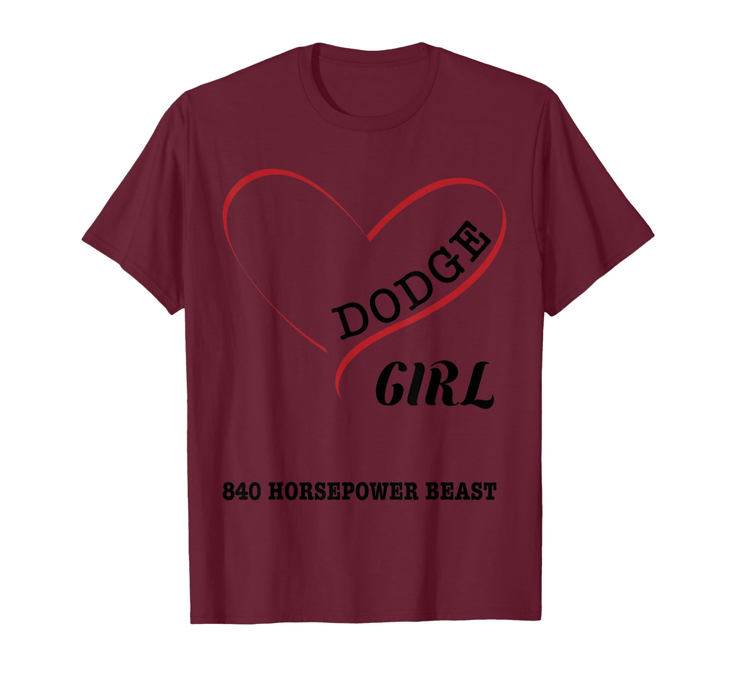 Heart Beast Dodge Girl T-Shirt T-Shirt