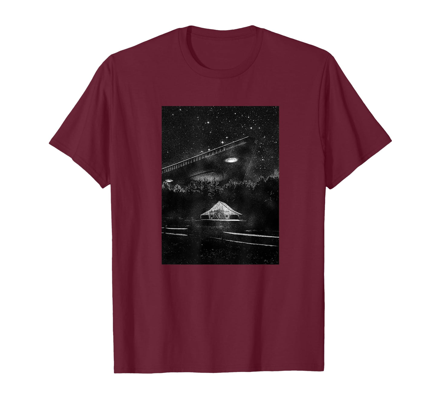 UFO Art - TR3B Triangle Spacecraft, Visiting Alien T-Shirt
