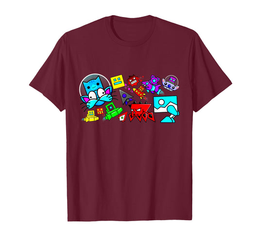 Video Game Geometry Video Gamer Lover Dash T-Shirt