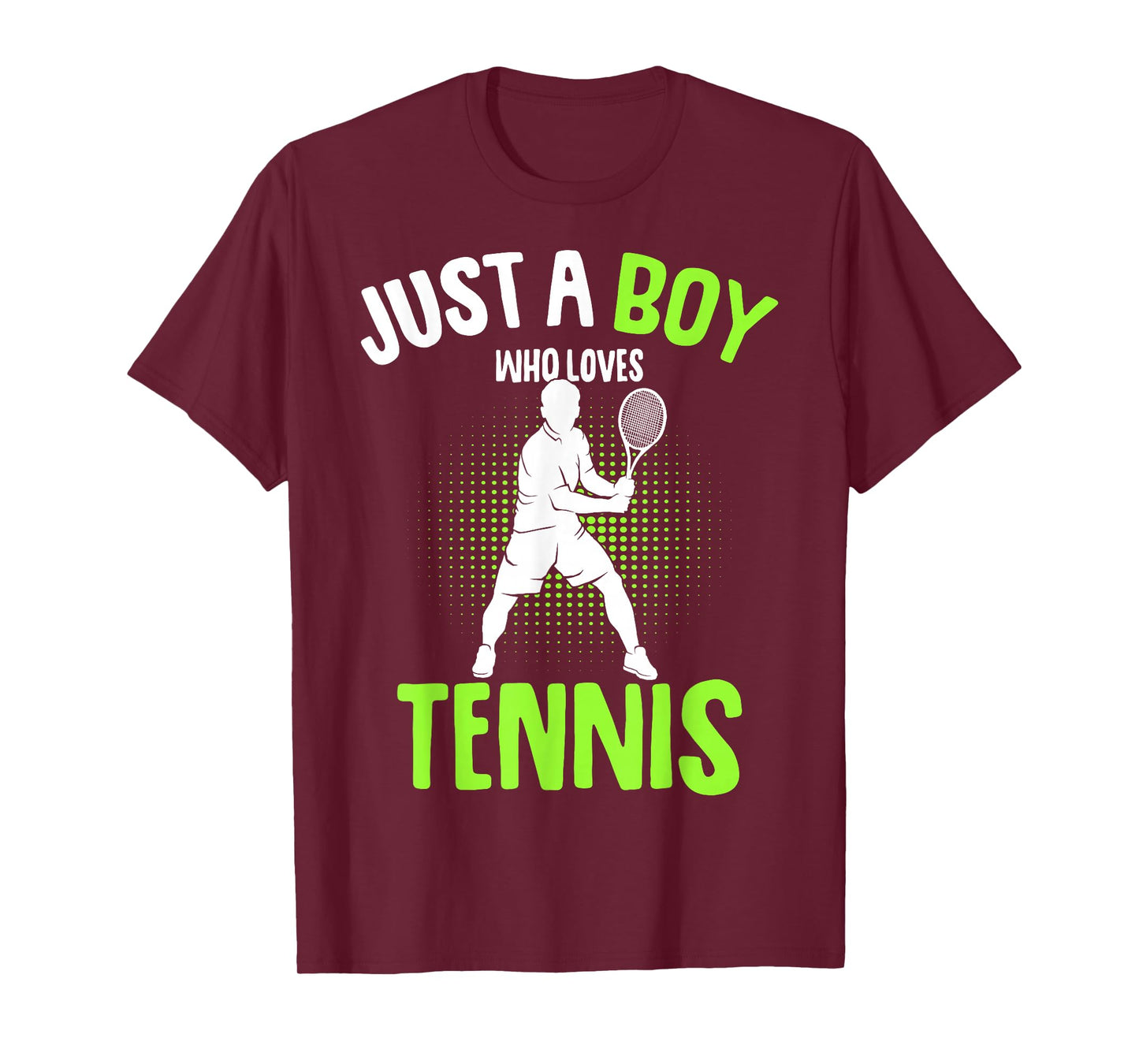 Just a Boy who Loves Tennis Player Boys Kids T-Shirt