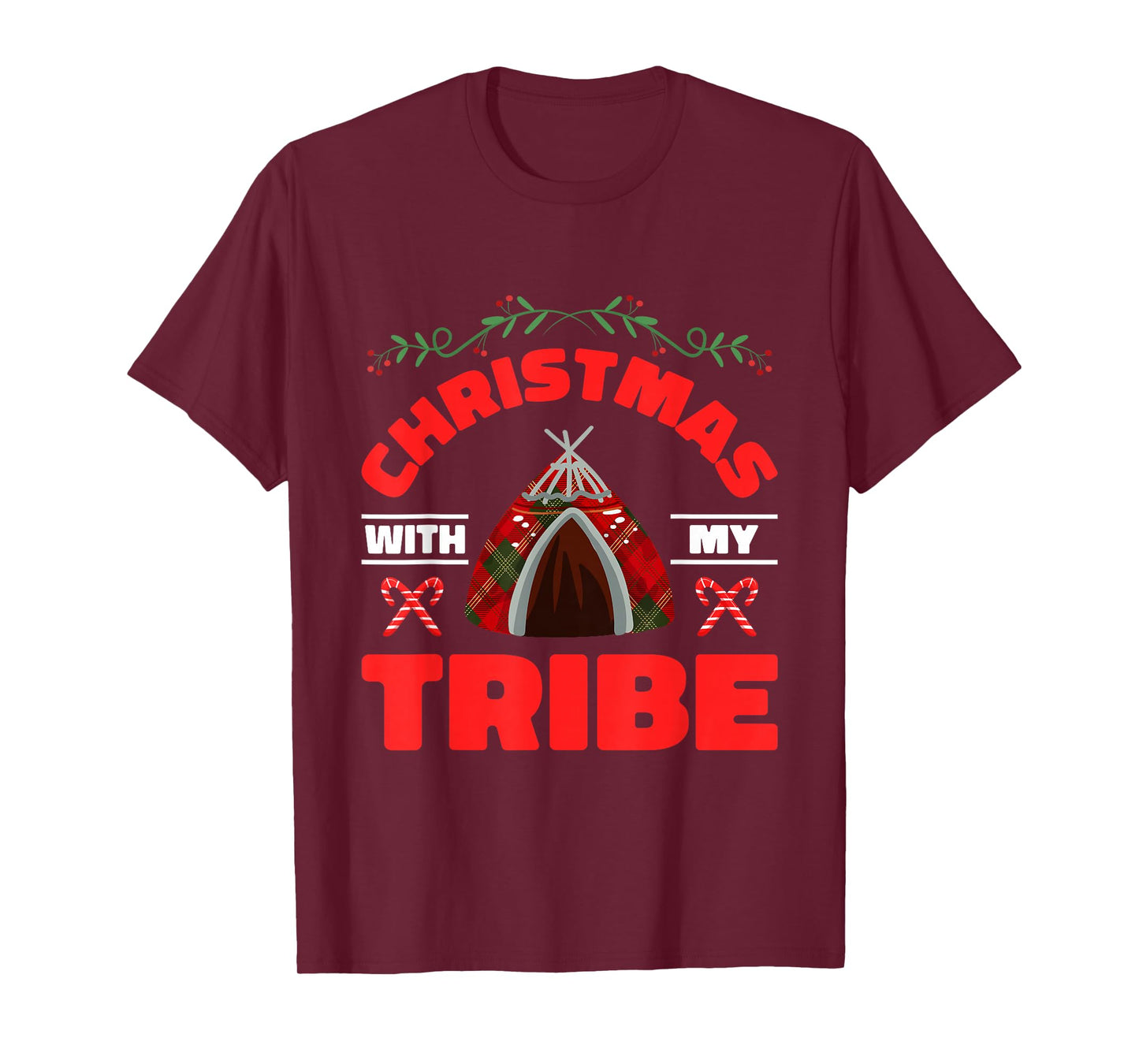 Christmas With My Tribe | Native American | Indigenous T-Shirt