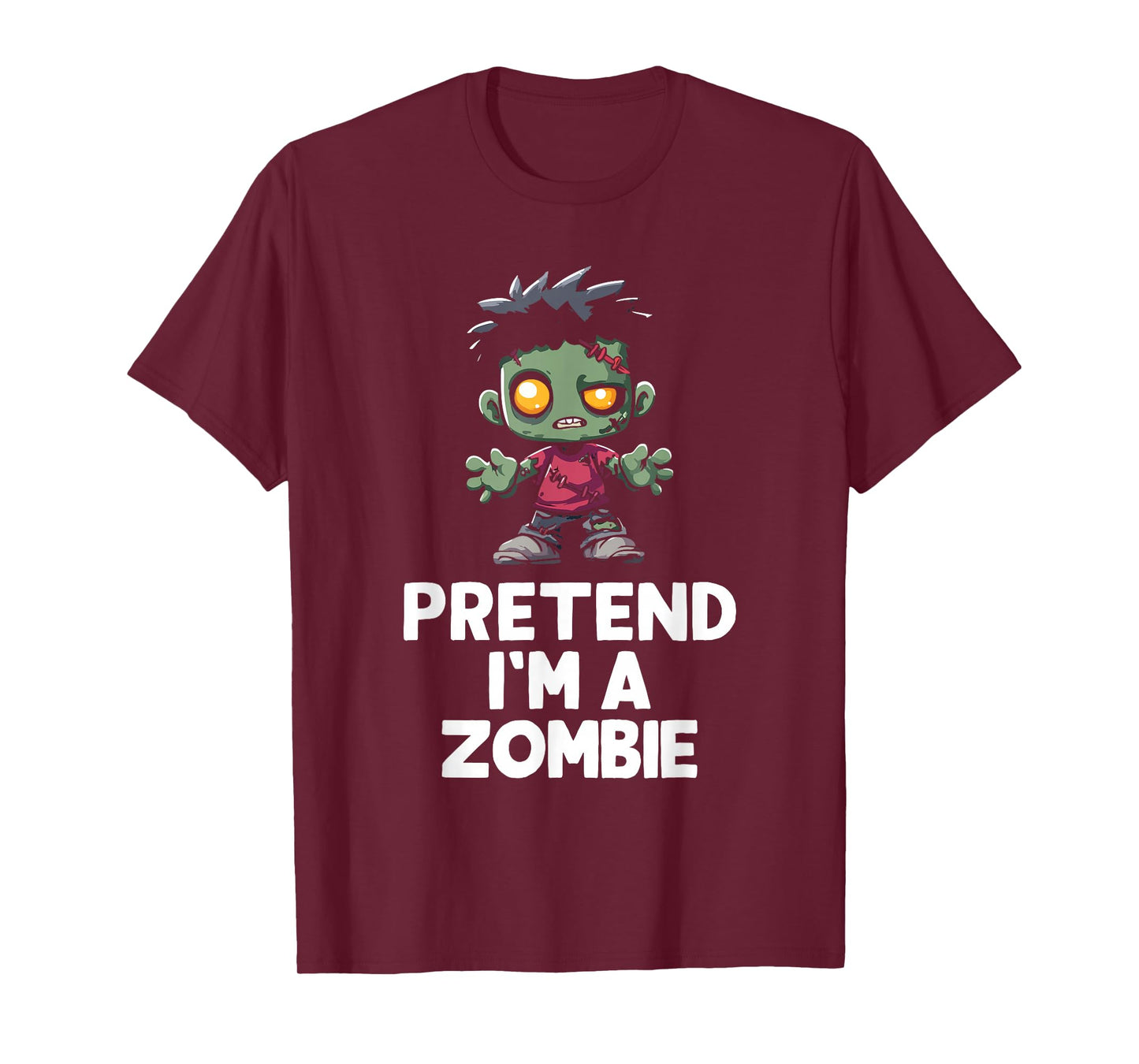 Easy Pretend I'm A Zombie Costume Halloween Funny T-Shirt