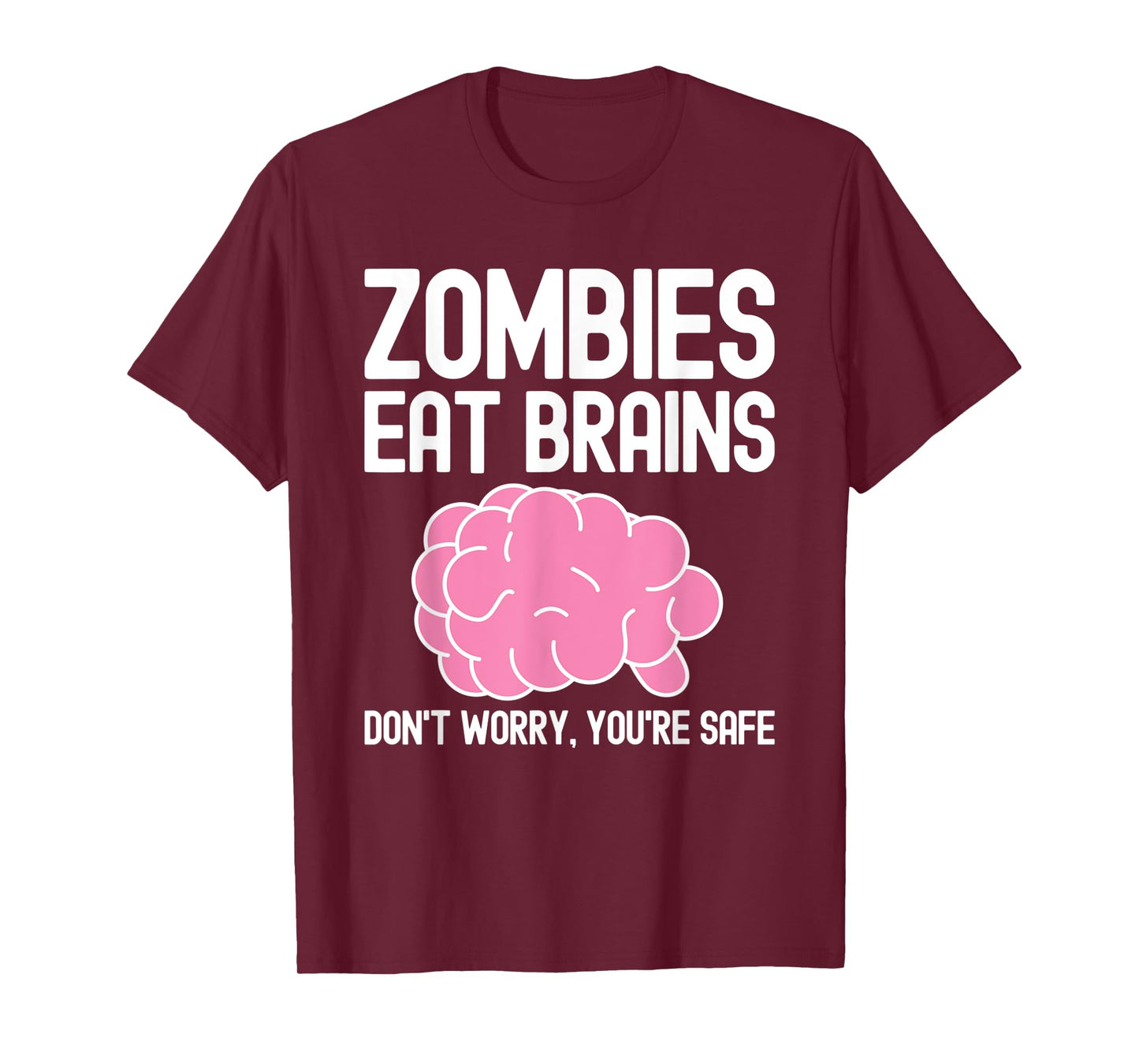 Zombies Eat Brains, Funny Halloween T-Shirt