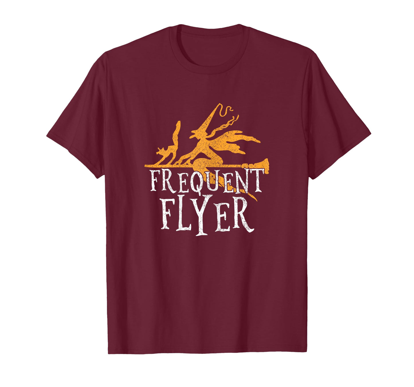 Frequent Flyer T-Shirt Funny Witch Halloween Party Outfit T-Shirt