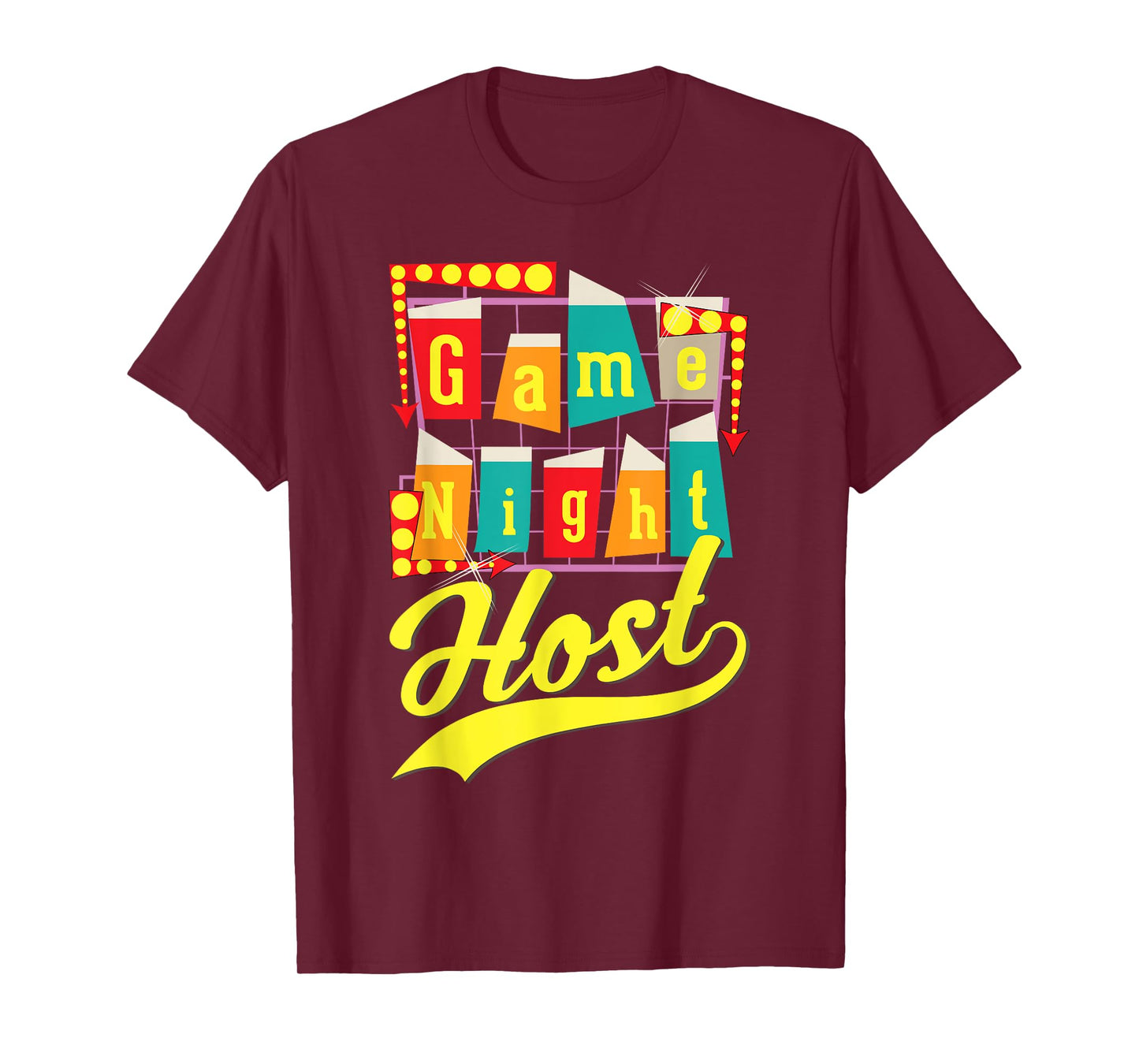 Game Night Host Family Board Game Trivia Night T-Shirt
