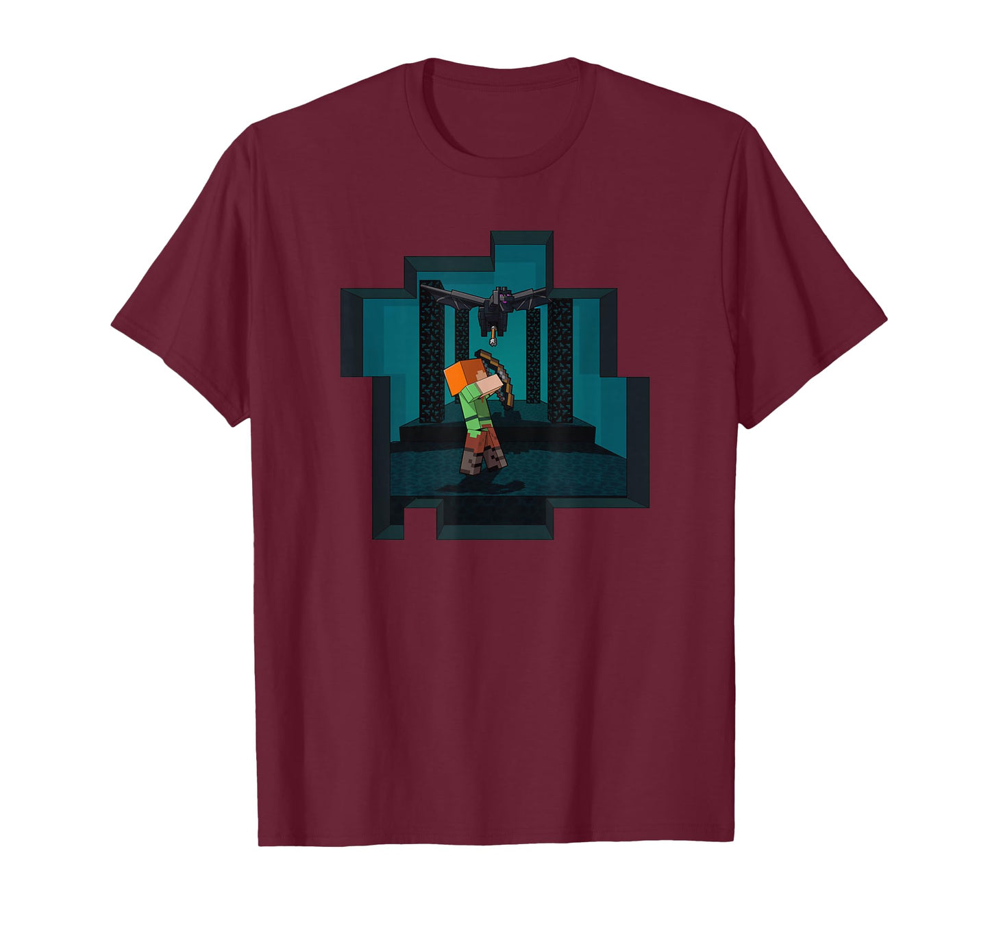 Minecraft Alex And Ender Dragon Endgame T-Shirt