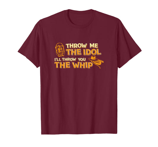 Indiana Jones Raiders of The Lost Ark Throw Me The Idol Logo T-Shirt