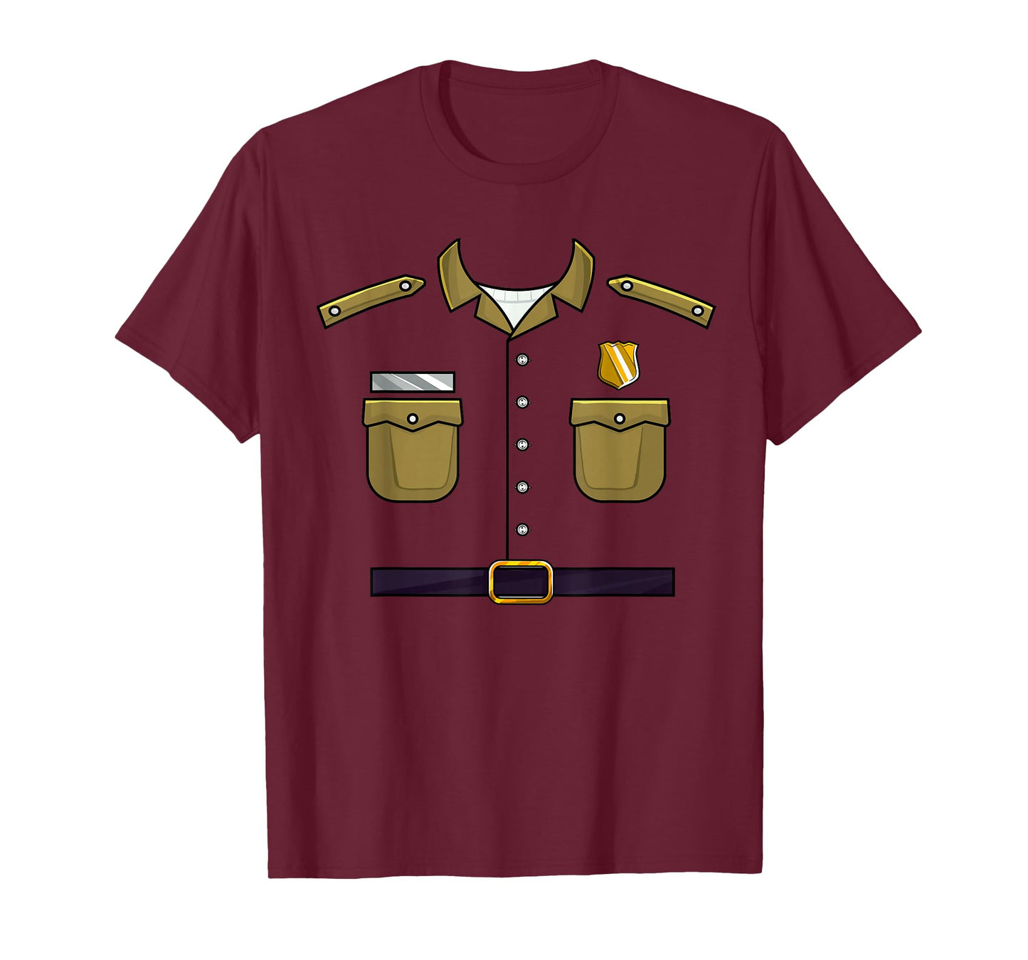 Forest Park Ranger Easy Lazy Funny Halloween Costume Cosplay T-Shirt