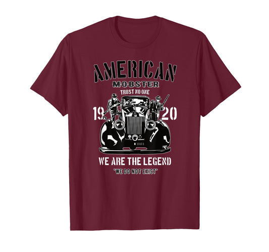American Mobster Shirt Gangsters Italian Mafia Sicilian Inc T-Shirt