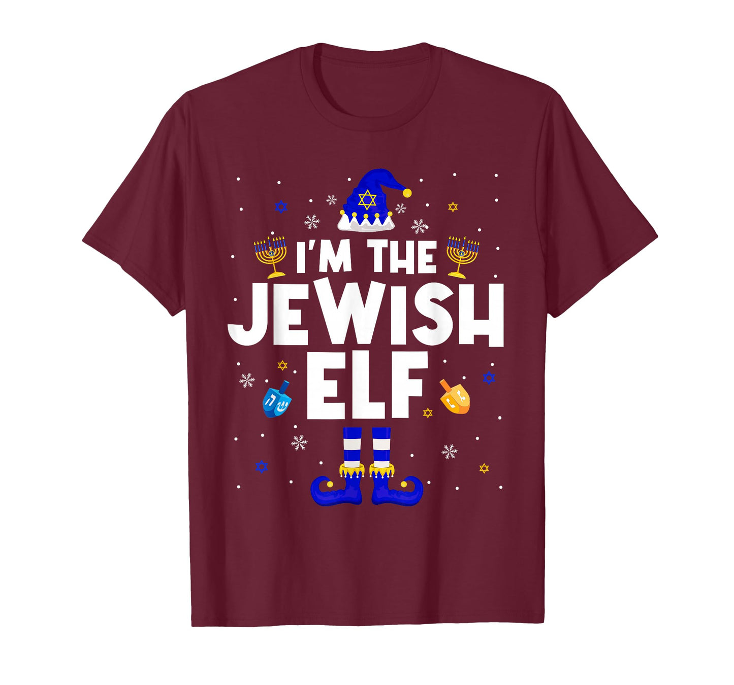 I'm The Jewish Elf Hanukkah Chanukah Christmas Family Group T-Shirt