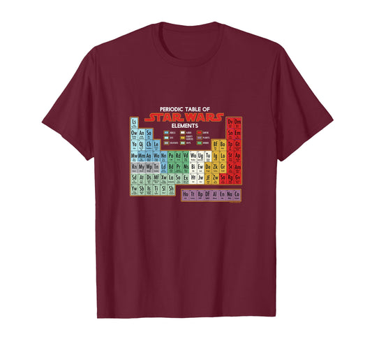 Kids Star Wars Classic Periodic Table Of Star Wars Elements T-Shirt