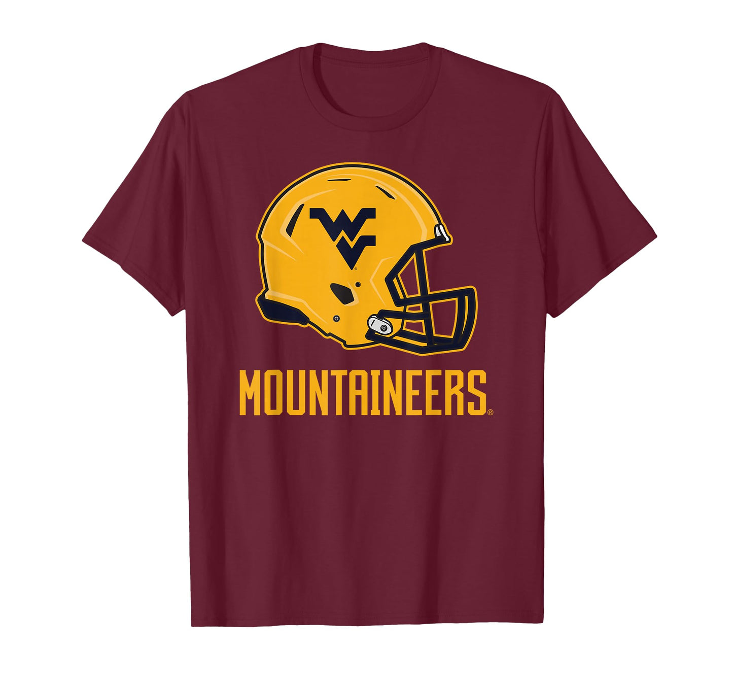 West Virginia Mountaineers WVU Football Helmet Logo T-Shirt
