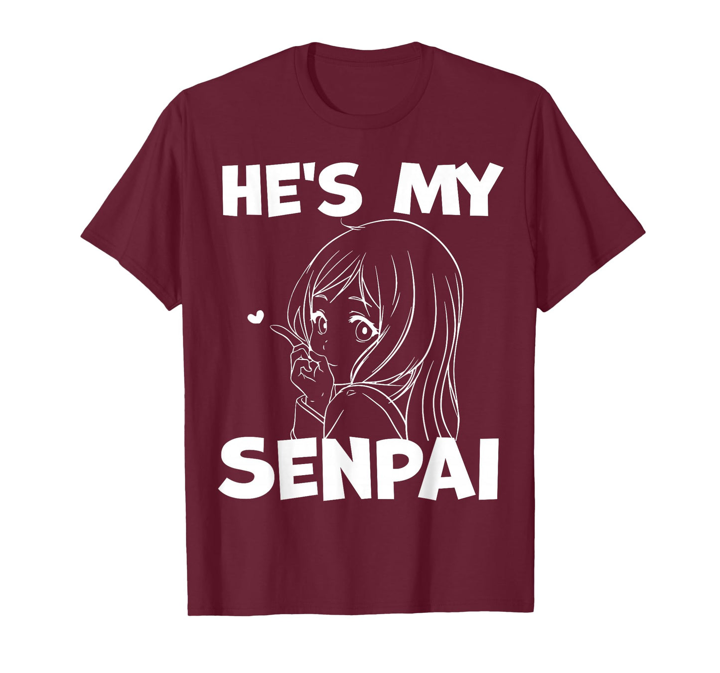He's My Senpai Funny Anime Matching Couple Girlfriend Gift T-Shirt