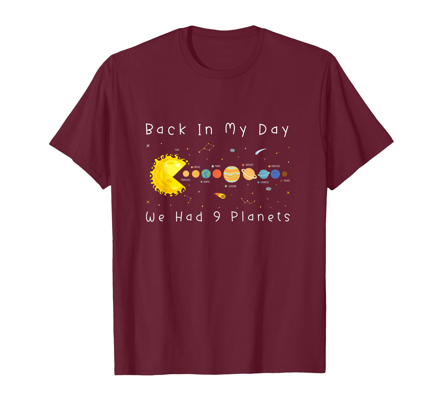 Funny Video Games Back in My Day We Had Nine Planets Gifts T-Shirt
