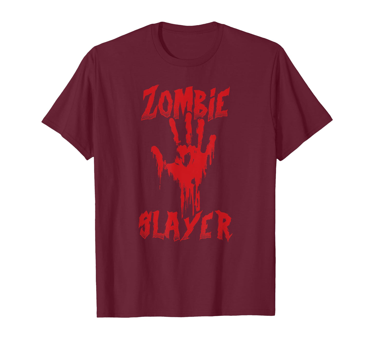 Zombie Slayer Bloody Hand Hunting Zombies Halloween T-Shirt