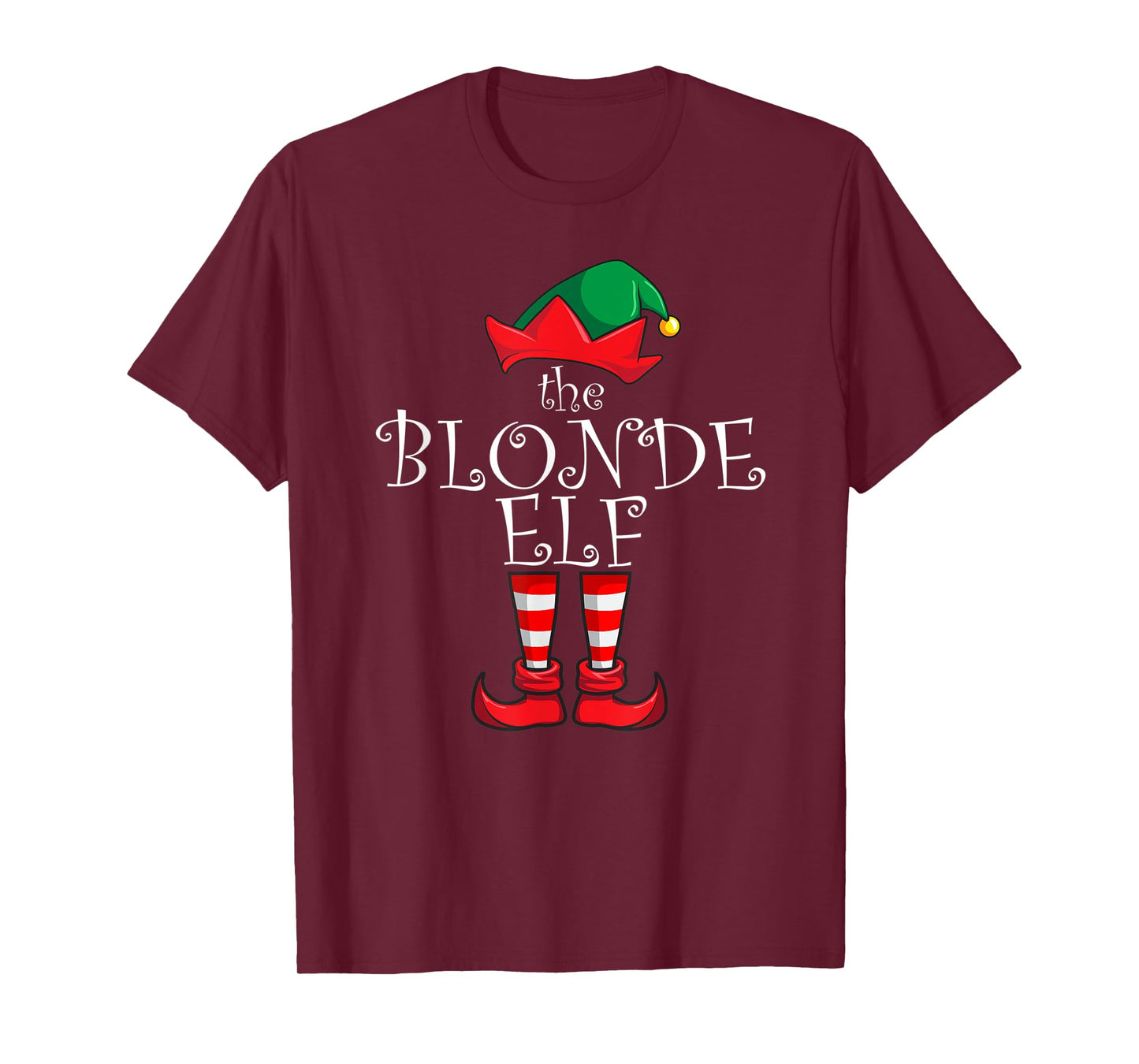 Blonde Elf Matching Family Christmas Party Pajama Blonde Elf T-Shirt