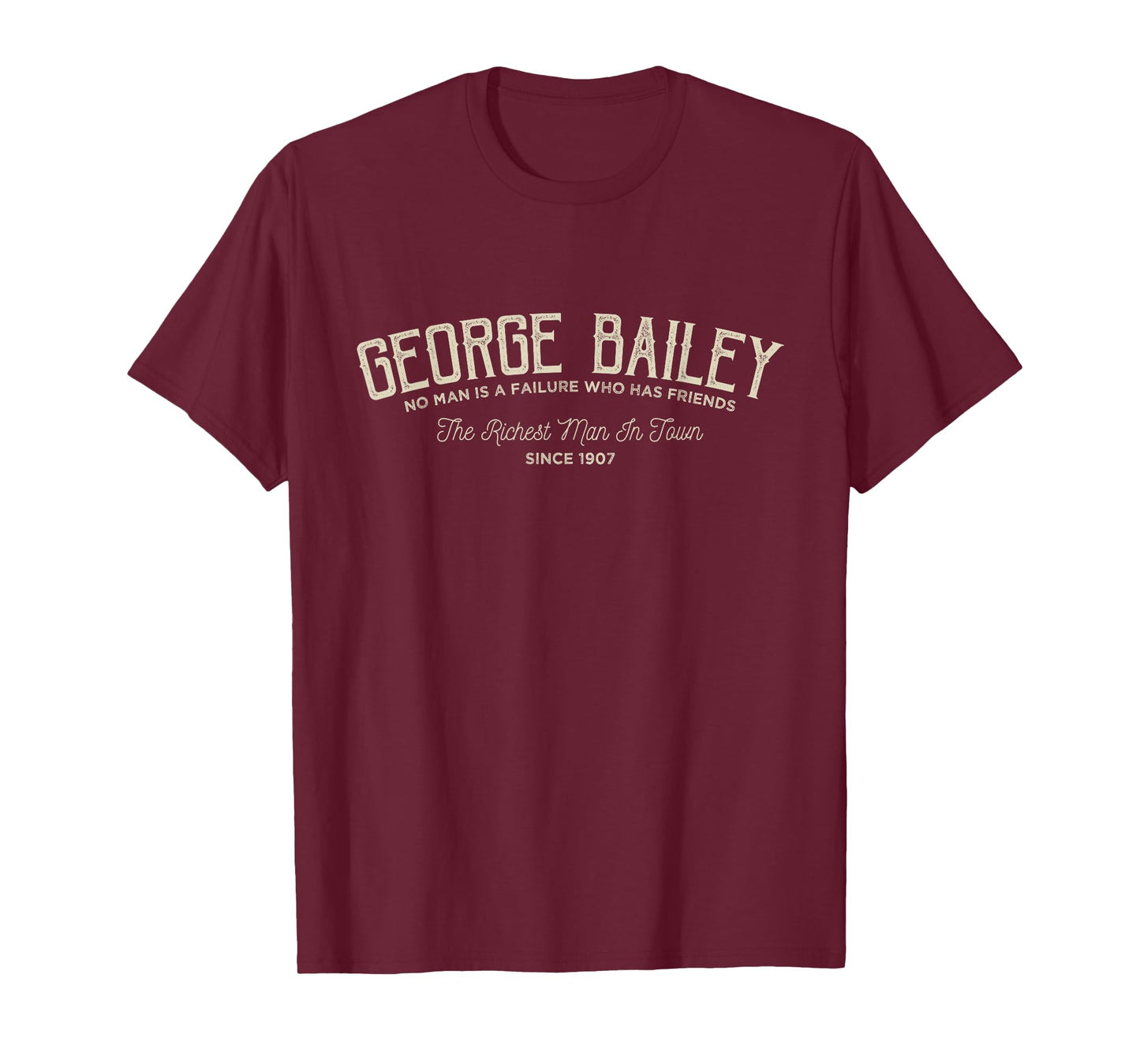 Title: George Bailey, The Richest Man in Town T-Shirt