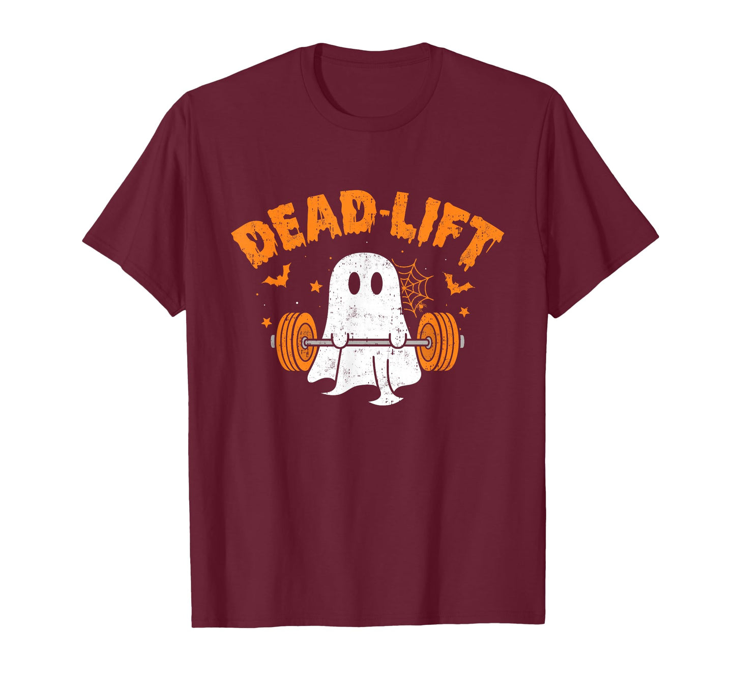 Funny Dead Lift Ghost Halloween Ghost Gym Fitness Lover T-Shirt