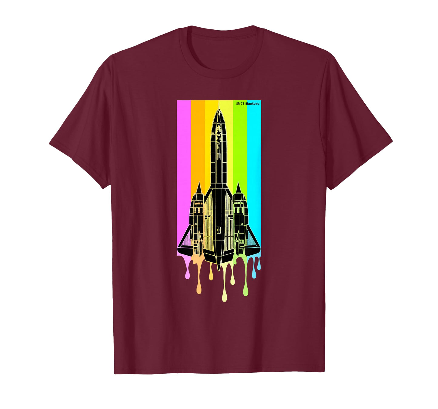 SR-71 Blackbird Vintage SR71 Aircraft Graphic Design T-Shirt