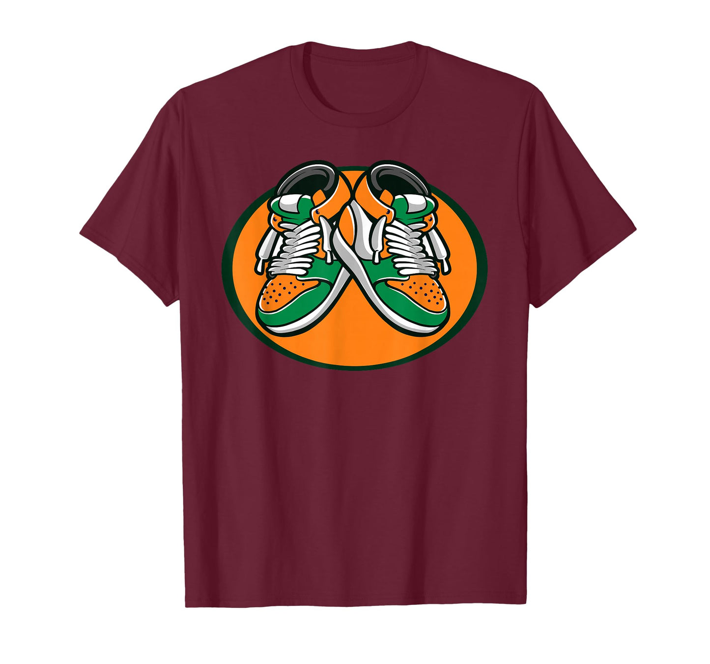 Florida AM Apparel Black Modern Casual T-Shirt, Unisex-Adults, Small, Short Sleeve, Basketball Cartoon T-Shirt