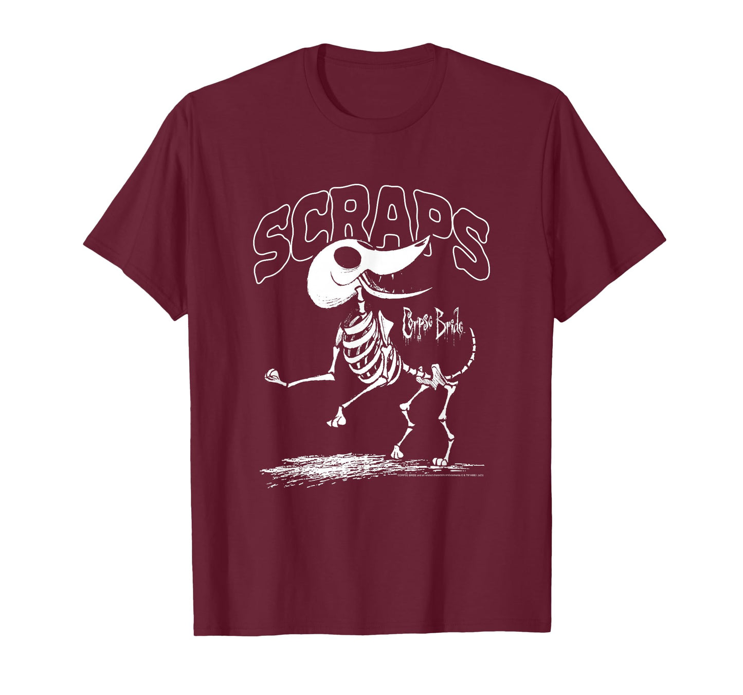 Corpse Bride Scraps Skeleton Dog Movie T-Shirt