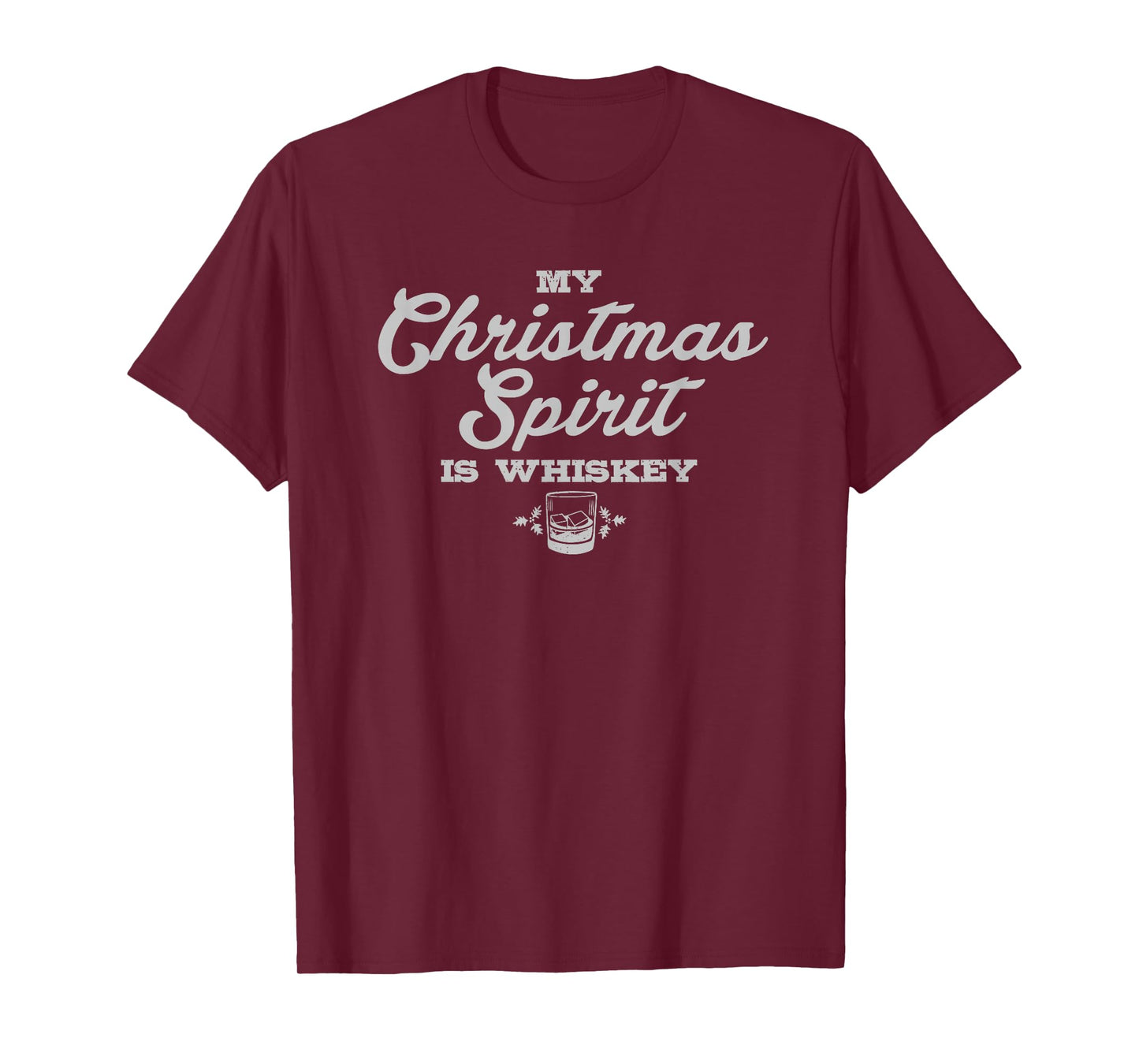 Funny Christmas Drinking Shirt Whiskey Liquor Drinker Saying T-Shirt