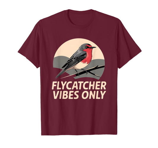 Vermilion Flycatcher – Stunning Passerine Bird Design T-Shirt