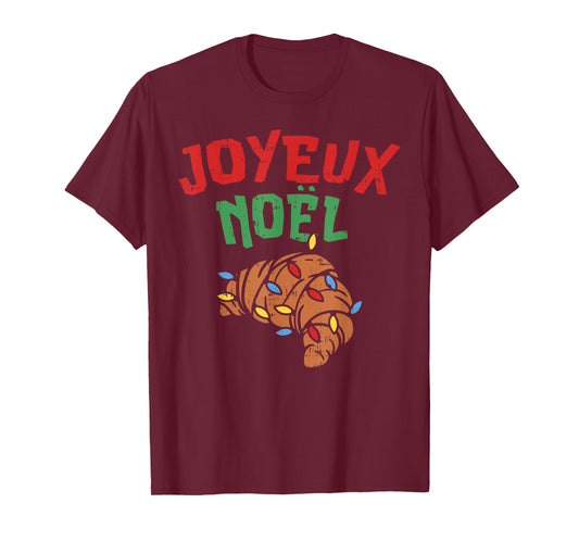 Joyeux Noel Croissant Shirt French France Christmas Gift T-Shirt