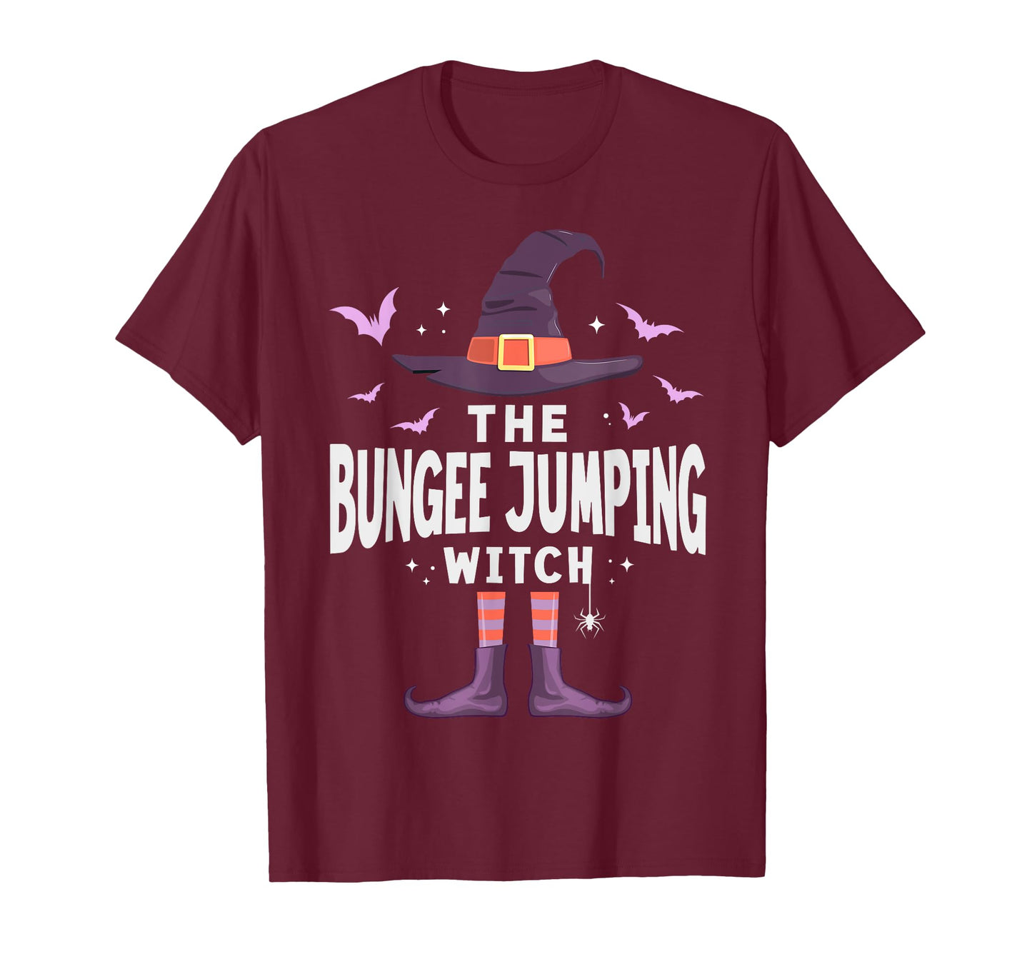 Bungee Jumping Halloween Witch Matching Costume T-Shirt