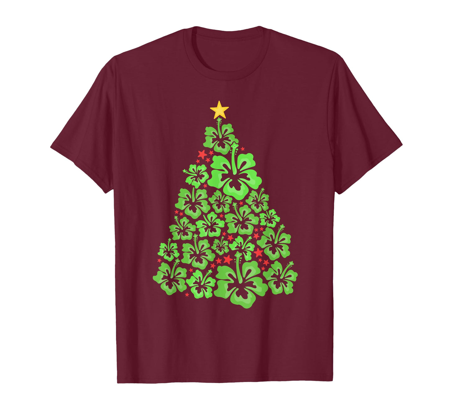 Hawaiian Christmas Tree Mele Kalikimaka Flower Hawaii T-Shirt