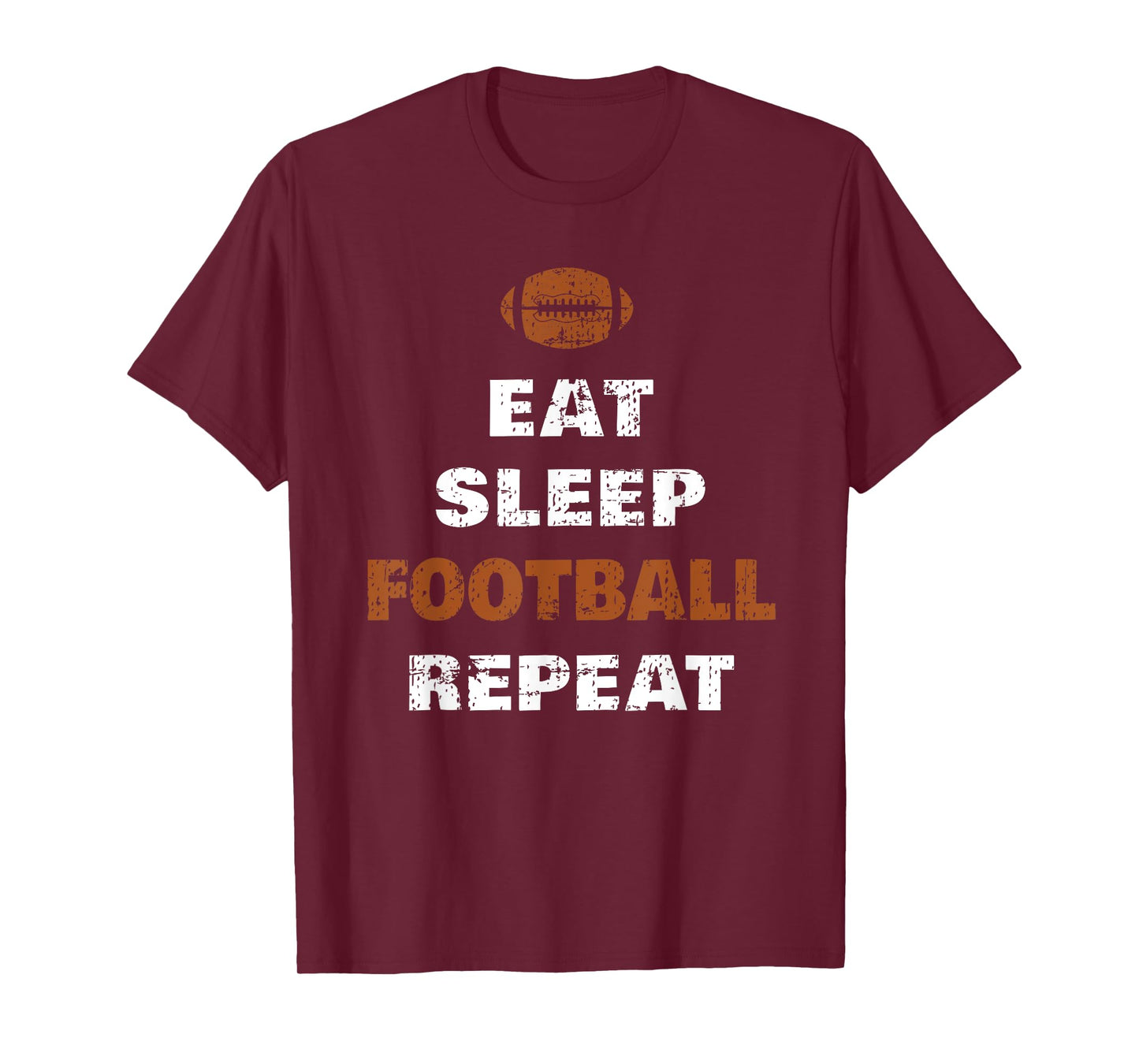 Eat Sleep Football Repeat Love Football Vintage Gift T-Shirt