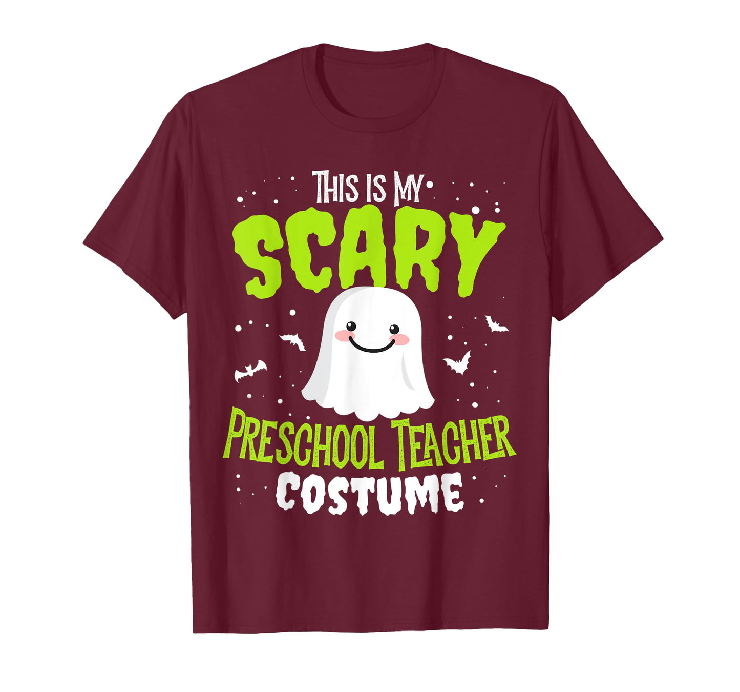 Funny Halloween This is my Scary Preschool Teacher Custome T-Shirt for Men Women Kids
