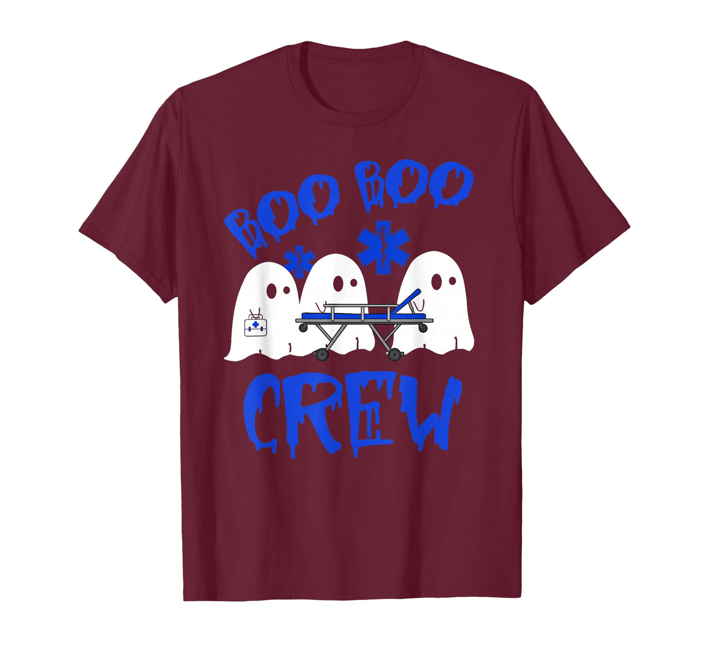 Boo Boo Crew Funny Ghost EMS EMT Paramedic Nurse Halloween T-Shirt
