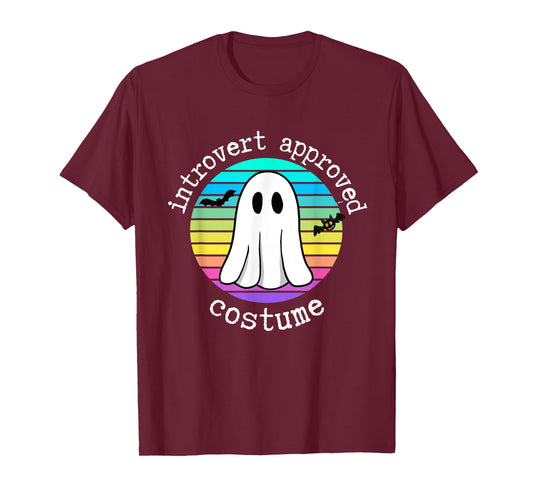 Introvert Approved Costume Funny Halloween Costume for Shy T-Shirt