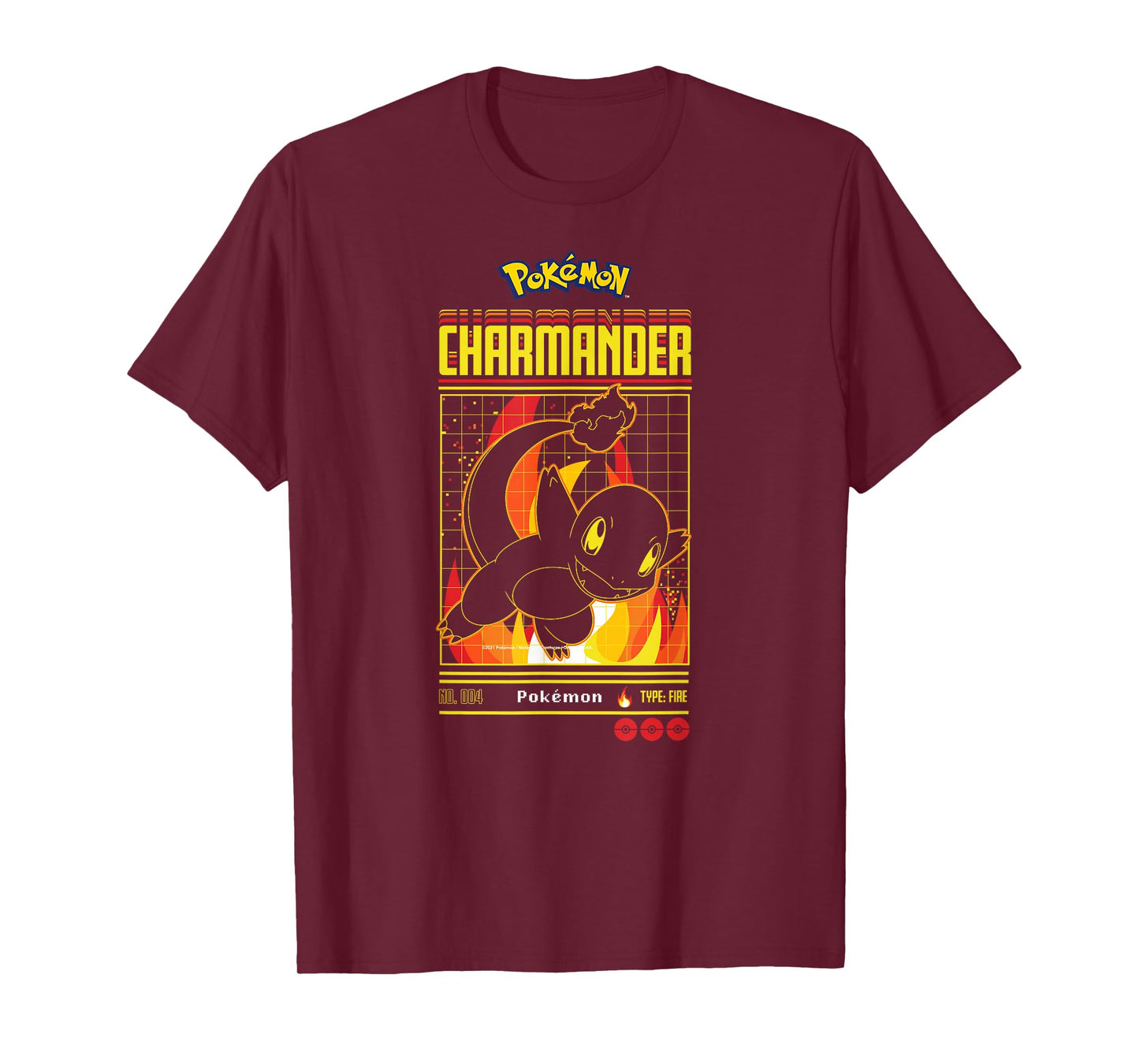 Pokémon - Charmander Retro Gamer T-Shirt