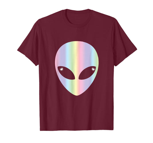 Alien Head T Shirt-Colorful Alien T-Shirt