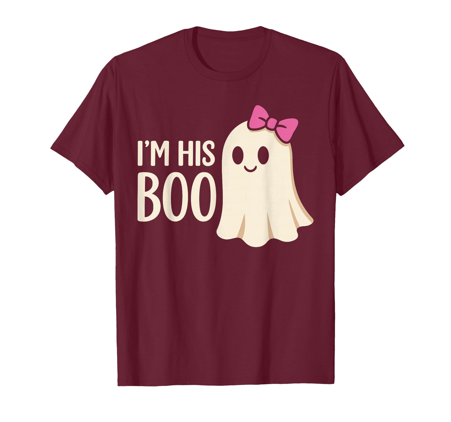 Halloween His and Hers Matching Outfits, Ghost I'm His Boo T-Shirt