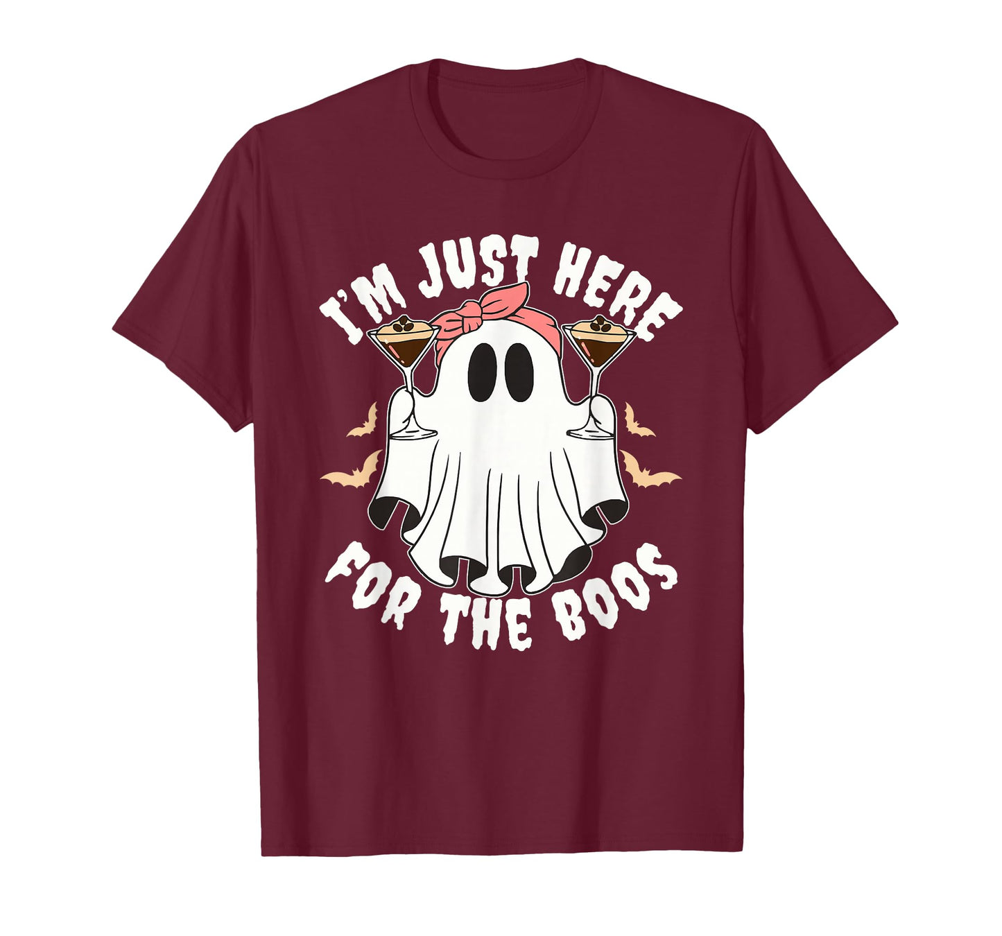 I'm Just Here for The Boos Women Halloween Espresso Martini T-Shirt