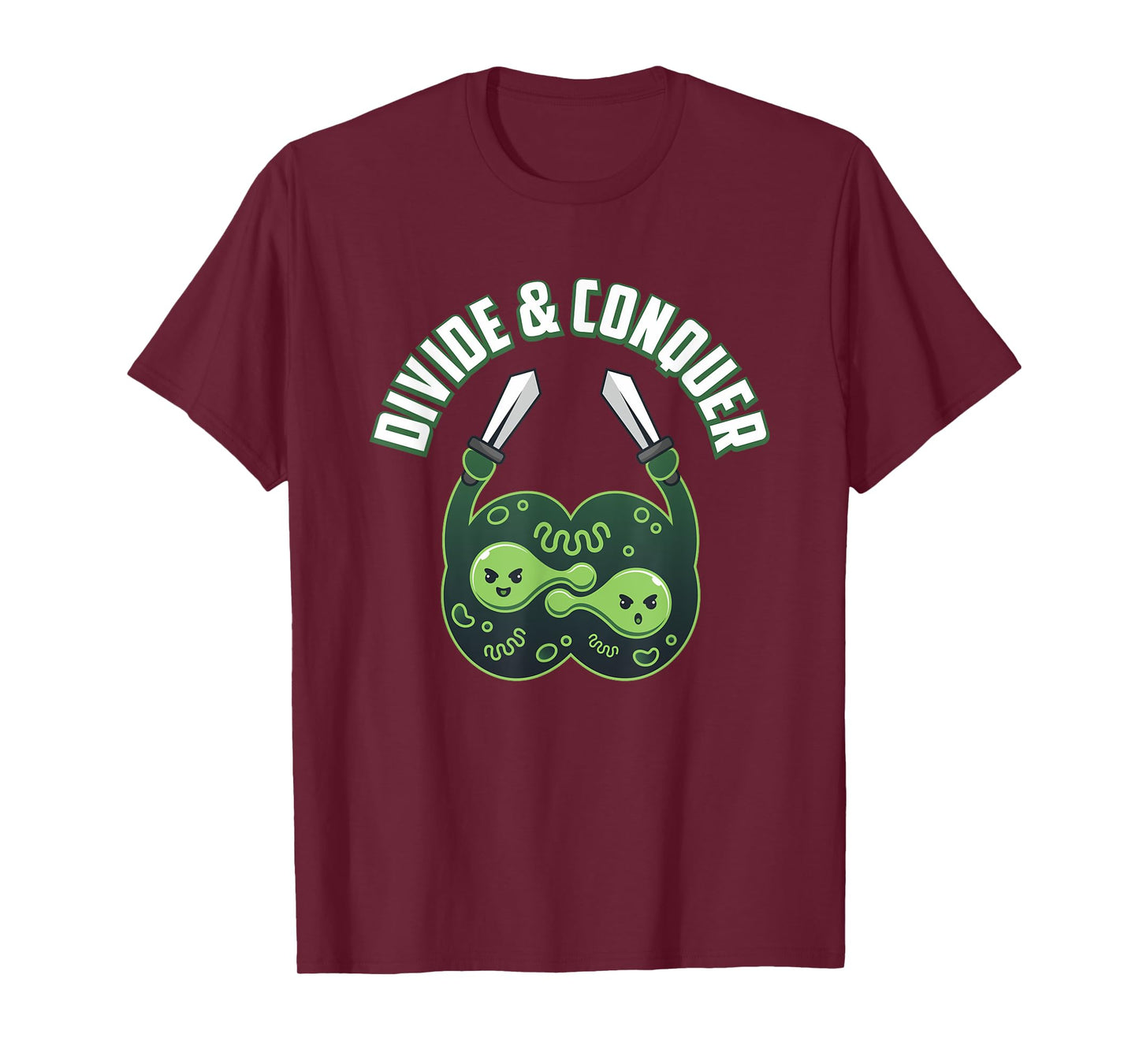 Divide And Conquer Gaming Cells Biology Science Biologist T-Shirt