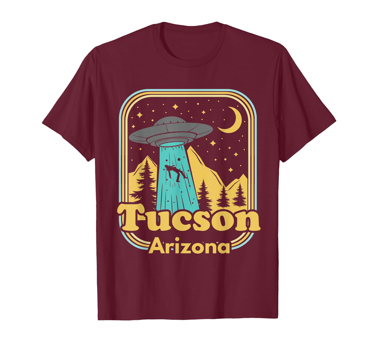 Tucson Arizona UFO Alien Hunter Ironic 80s State Pride T-Shirt