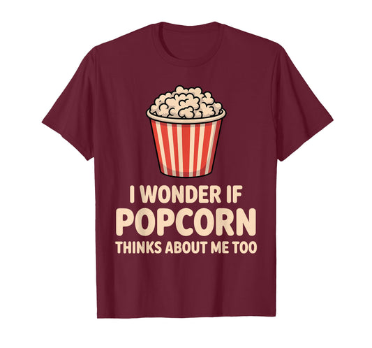Funny Popcorn Themed for Men Women Adults Kids Popcorn Lover T-Shirt