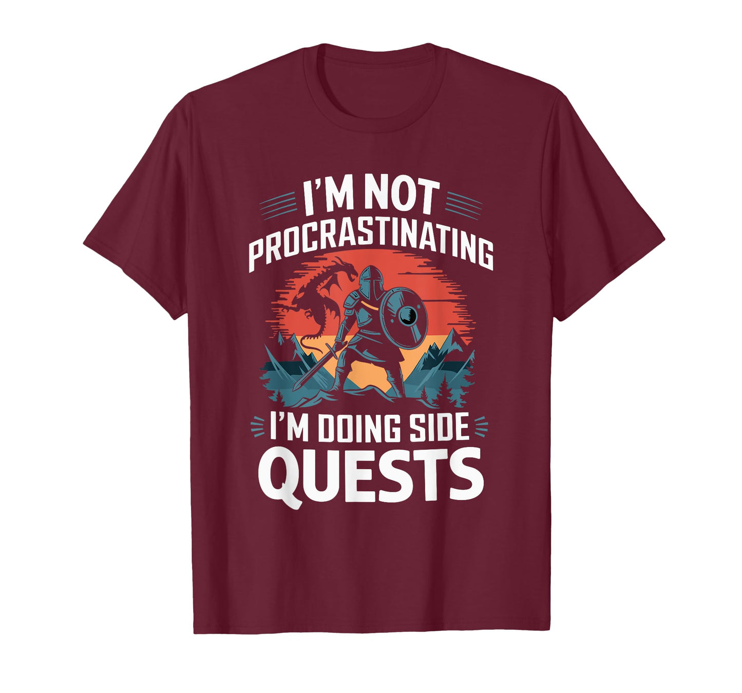 I'm Not Procrastinating Funny Side Quests Gamer T-Shirt