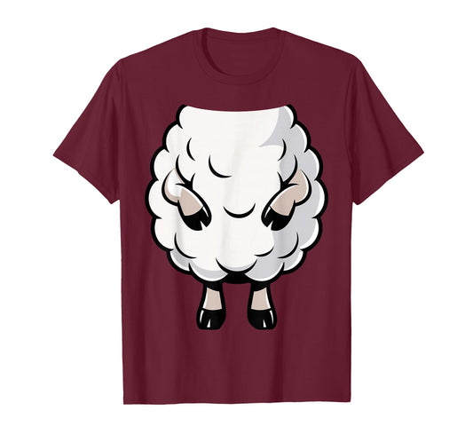 Sheep Shirt Adult Kids Men Women Lamb Sheep Costume T-Shirt